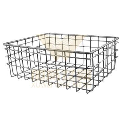 Reinforced Welded Joints Welded Wire Basket With Handle For Easy Carrying