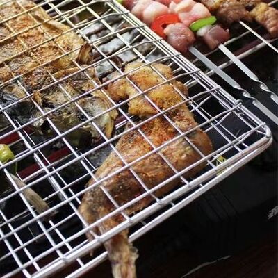 Outdoor SS BBQ Grill Wire Mesh For Baking & Grilling Barbecue