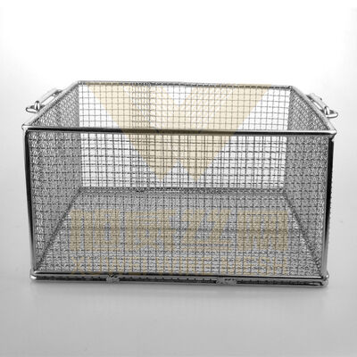 Eco-friendly Material Welded Wire Basket With Handle Design