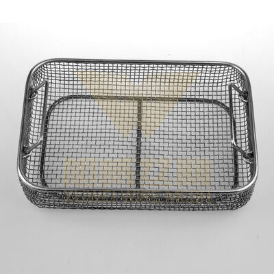 Safe Placement Metal Mesh Basket Compact Structure