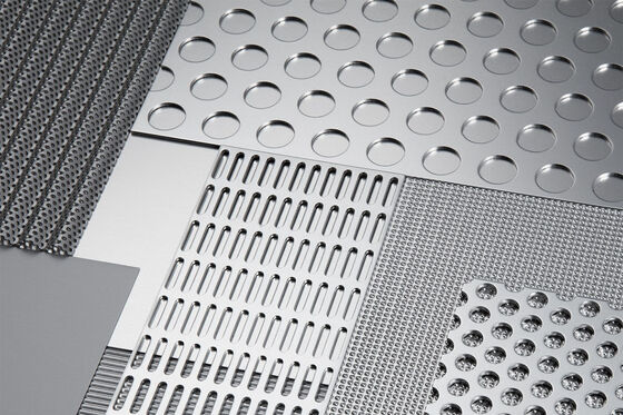 Various Metal Materials Stamped Perforated Metal Beautiful Appearance