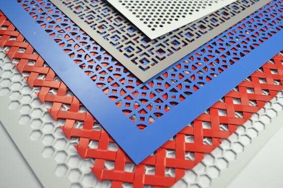 Anti-slip performance Perforated Metal Grilles Environmentally friendly material