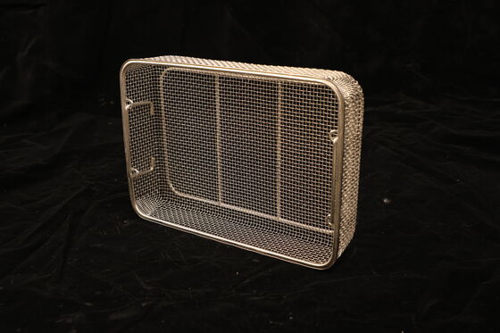 Heat Resistant Up To 200°C Wire Mesh Basket Uniform Wire Spacing