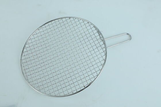Reinforced Frame SS Grilling Mesh Mat Fit Most Grills