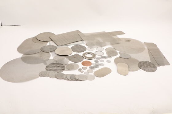 Low Gas Permeability Variation SS Mesh Filters Smooth Surface Finish