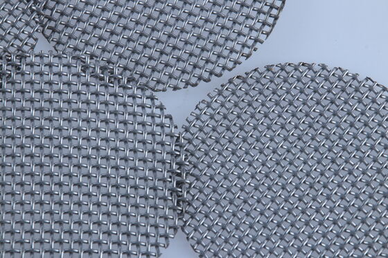 Low Thermal Expansion Coefficient SS Mesh Filters Smooth Surface Finish