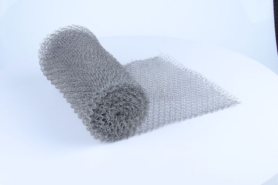 High Purity Filtration Output Knitted Wire Mesh Good Air Permeability