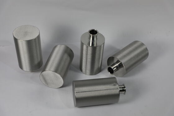 No Secondary Pollution Sintered Filter Element No Media Shedding