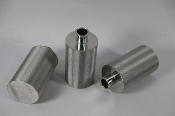 No Secondary Pollution Sintered Filter Element No Media Shedding