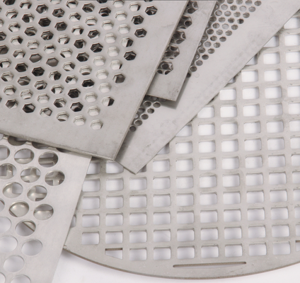 Modular Panel Compatibility Perforated Metal Sheets Wear Resistant Surface