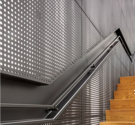 Modular Panel Compatibility Perforated Metal Products Good Air Permeability