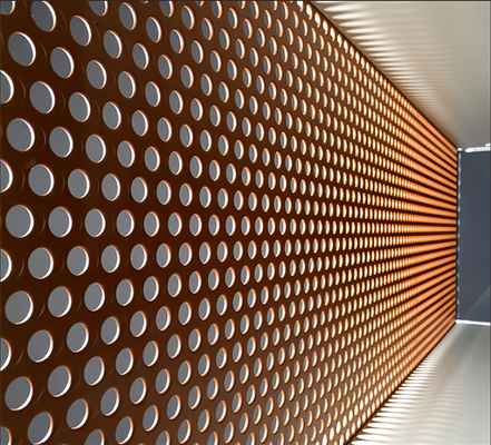 Smooth Transition Between Holes Perforated Metal Products Beautiful Appearance