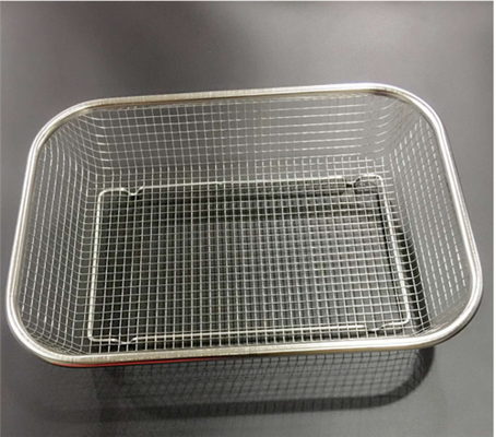 Wire Diameter Customizable Wire Mesh Basket With Handle Design