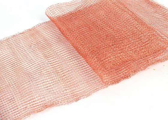 High Dirt Holding Capacity Interwoven Knitted Wire Long Service Life