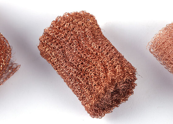 Customized Knitted Wire Mesh Roll 30M Widths 6mm To 1000mm