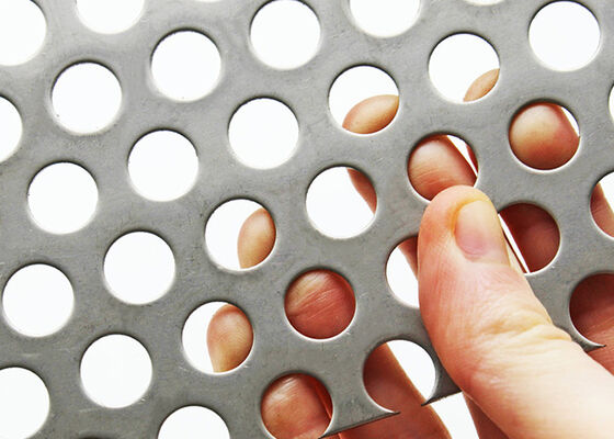Low Maintenance Cost Perforated Screen Metal Uniform Aperture Size
