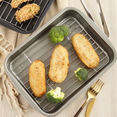 Barbekü ve Pişirmeye Uygun Hızlı Isı İletimli Paslanmaz Çelik Barbekü Izgarası