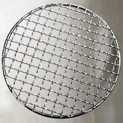 Circle Square Food Grade 304/316 SS 304 BBQ Wire Mesh Grill 20-80cm Size