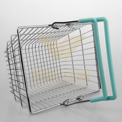 Firm Welded Structure Perforated Wire Basket Easy To Maintain