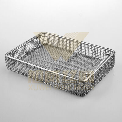 Perforated Wire Mesh Basket With Lid For Industrial Use