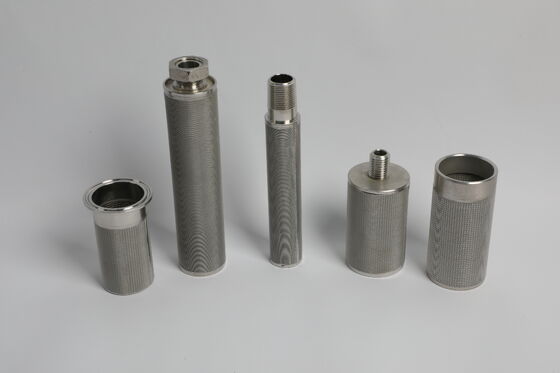 Not Easy To Clog Sintered Filter Candle Suitable For Liquid Filtration