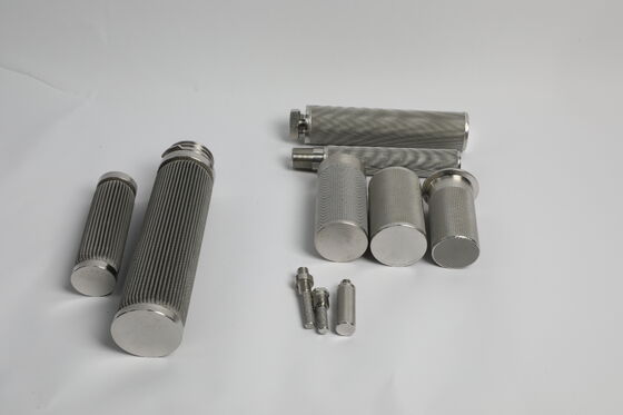 Not Easy To Clog Sintered Filter Candle Suitable For Liquid Filtration