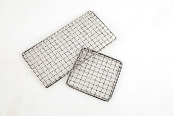 Minimal Smoke Emission SS Grilling Mesh Mat For Cleaner Grilling