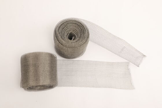 Anti Clogging Feature Interwoven Knitted Wire Flat Or Rolled Type