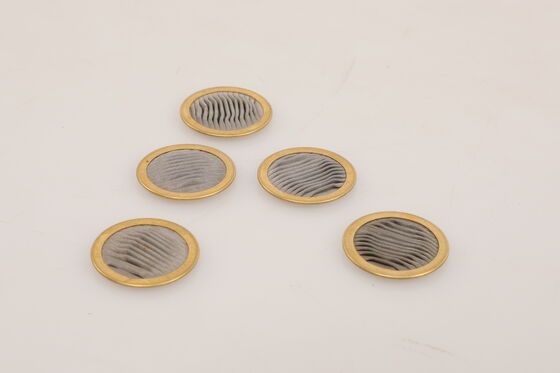 Resistant To Abrasive Particles Metal Mesh Filter Low Emission Of Contaminants