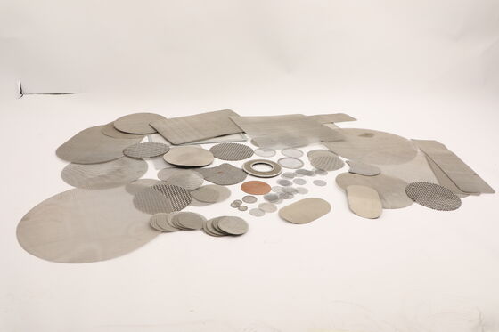 Low Gas Permeability Variation SS Mesh Filters Smooth Surface Finish