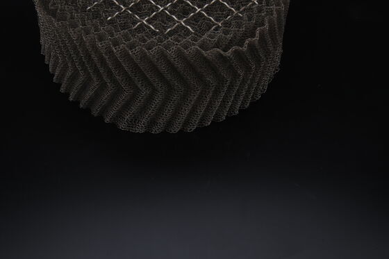 Custom Width And Length Knitted Wire Mesh Excellent Thermal Stability