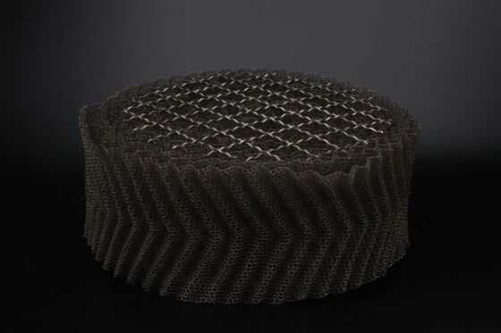 Custom Width And Length Knitted Wire Mesh Excellent Thermal Stability