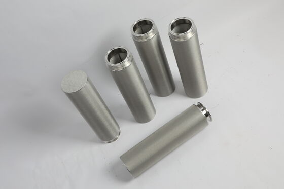 High Temperature Sterilizable Sintered Filter Cartridge No Secondary Pollution