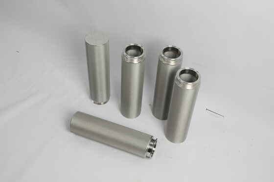No Secondary Pollution Sintered Filter Element No Media Shedding