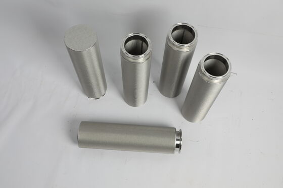 No Secondary Pollution Sintered Filter Element No Media Shedding