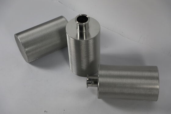 High Temperature Sterilizable Sintered Filter Cartridge No Secondary Pollution