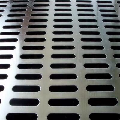 Resistant To Scratch Damage Punched Metal Mesh Uniform Aperture Size