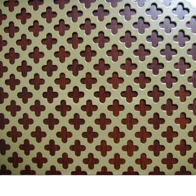 Resistant To Scratch Damage Punched Metal Mesh Uniform Aperture Size