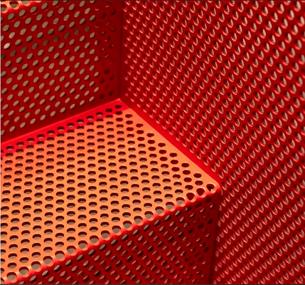 Smooth Transition Between Holes Perforated Metal Products Beautiful Appearance