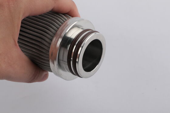 High Flow Rate At Low Differential Pressure Sintered Metal Filter Element No Secondary Pollution