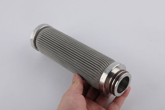 Enclosed‑cap Precision Machining Sintered Filter Cartridge No Media Shedding