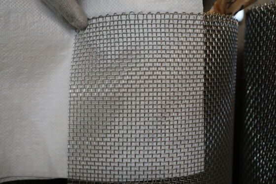 No Fiber Shedding Risk Stainless Steel Wire Mesh Accurate Mesh Size