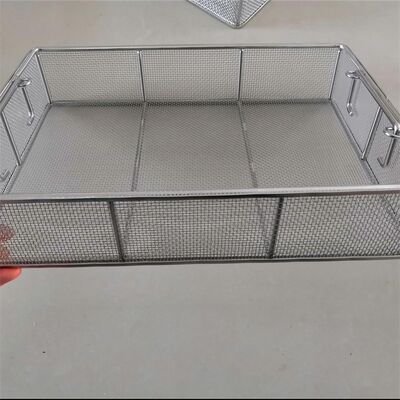 Ergonomic Grip Handles Wire Mesh Basket Industrial Grade Quality